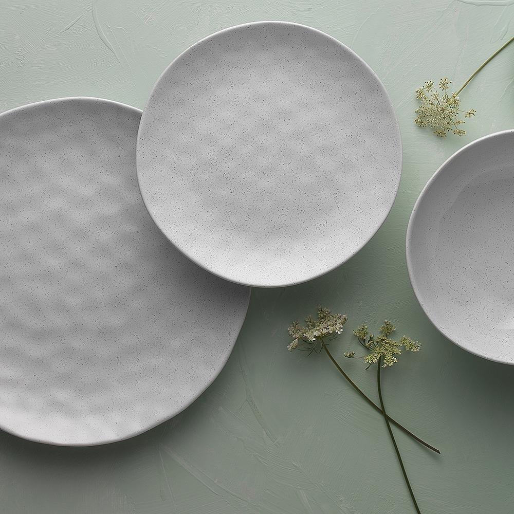 Ecology Speckle Dinner Set Milk 12 Piece - Image 5