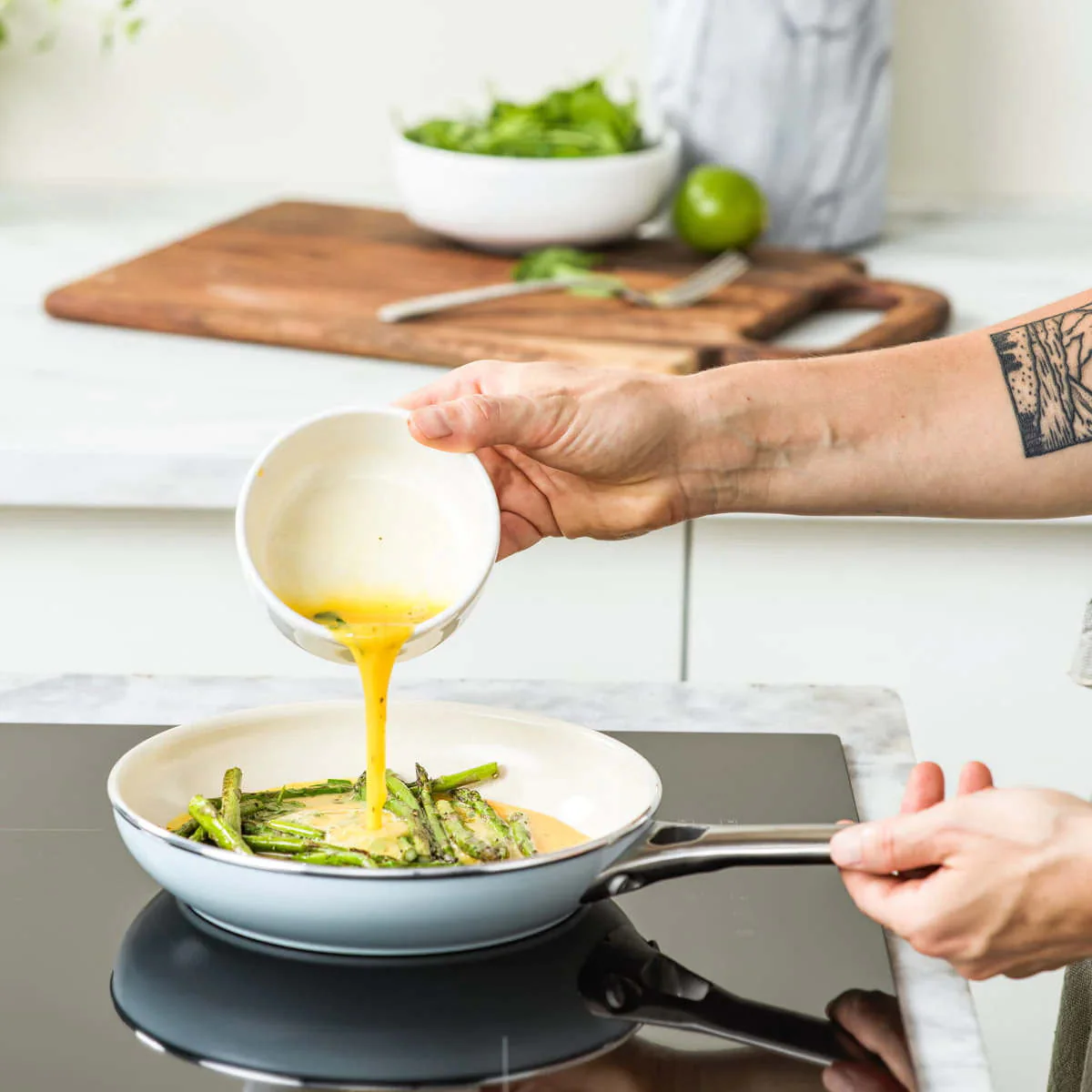 GreenPan Padova Frypan Smokey Sky Blue 20cm - Image 4