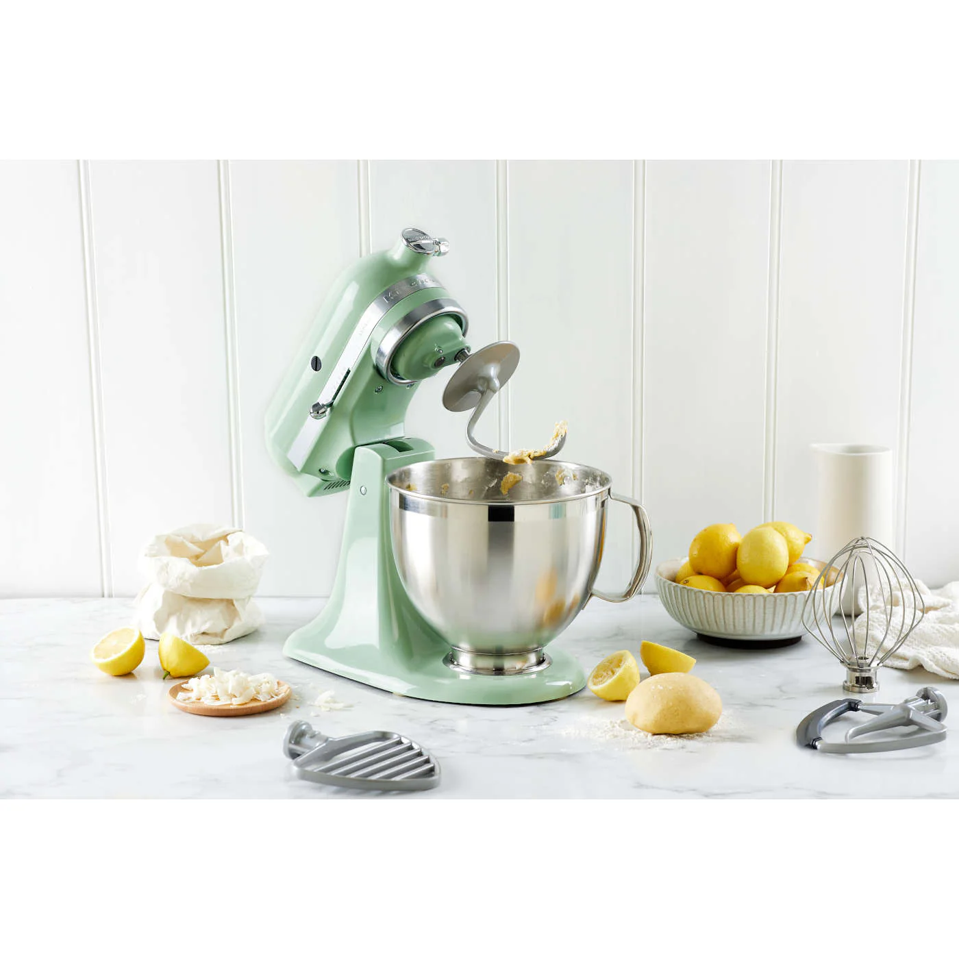 KitchenAid KSM195 Artisan Series Tilt-Head Stand Mixer with Premium Accessory Pistachio - Image 4