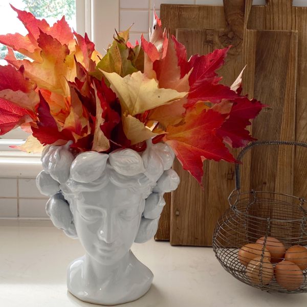 Mediterranean Market Lemon Head Vessel White 25 x 27cm - Image 3