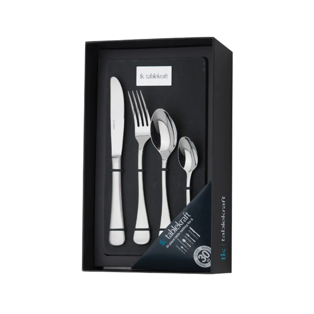 Tablekraft Elite Stainless Steel Cutlery Set 32 Piece - Image 3